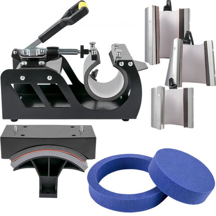 VEVOR Transferpers Warmteoverdracht Printer 8 in 1 Digitale Swing Hittepers Machine 38 x 38 cm Warmte Persmachine Digitale Printer Nauwkeurig Digitaal