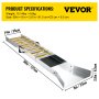 VEVOR opvouwbare slotbox van aluminiumlegering, compacte 50-inch slotboxen voor goud, lichtgewicht gouden slotapparatuur, draagbare slotboxen met mijnmos, rivier, beek, enz.