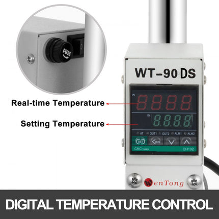 Foliedruk Embossing Machine 10x13cm Hot Stamping RVS Bronzing Machine voor PVC Leer Papier