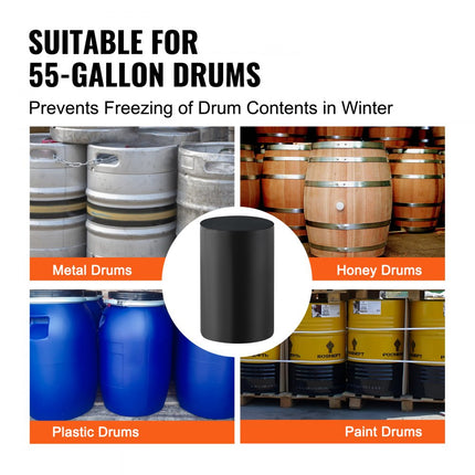 VEVOR 55Gal vatverwarmer 1300W -17,78-62,78°C Instelbare onafhankelijke thermostaat