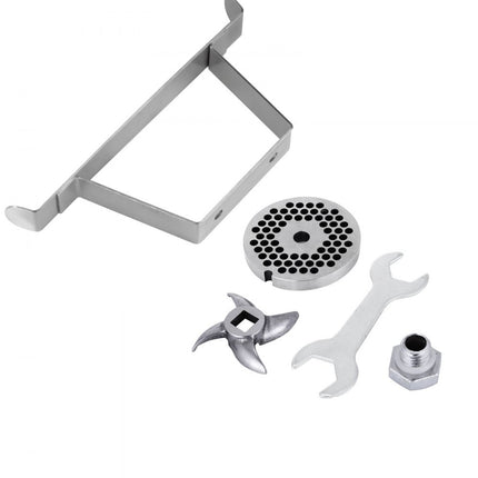 VEVOR Vleesmolen 850 W Gehaktmolen 440 x 280 x 440 mm Multifunctionele Keukenmachine Vlees Gemaakt van Roestvrij Staal met Afneembaar Ontwerp, Perfect voor Restaurants Supermarkten Fastfoodwinkels enz