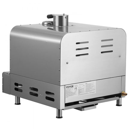 VEVOR 28 cm pizzaoven voor buiten, draagbare gasoven, roestvrijstalen campingpizzaoven, feest