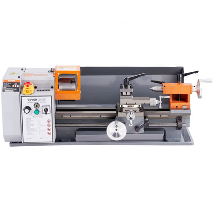 VEVOR metaaldraaibank 500W draaibank metaal 18x36cm tafeldraaibank van HT200 gietijzer 0-2200rpm Poly-V-snaar overbrenging 20mm boring door de spindel Geschikt voor 0,5-2,5mm schroefdraad