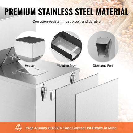 VEVOR Poedervulmachine 0,022-1,1 lbs / 10-500g Automatische Intelligente deeltjesschaal vulmachine Flessenzak Poedervuller Deeltjesdispenser voor theezaden Granen Poeder Meelbonen Gli