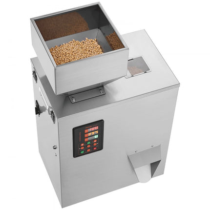 VEVOR Poedervulmachine 0,022-1,1 lbs / 10-500g Automatische Intelligente deeltjesschaal vulmachine Flessenzak Poedervuller Deeltjesdispenser voor theezaden Granen Poeder Meelbonen Gli