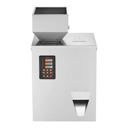 VEVOR Poedervulmachine 0,022-1,1 lbs / 10-500g Automatische Intelligente deeltjesschaal vulmachine Flessenzak Poedervuller Deeltjesdispenser voor theezaden Granen Poeder Meelbonen Gli