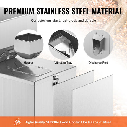 VEVOR Poedervulmachine 1-200g Automatische Intelligente Deeltjesweegvulmachine Flessenzak Poedervuller Deeltjesdispenser voor Thee Zaden Granen Poeder Meel Bonen Glitter