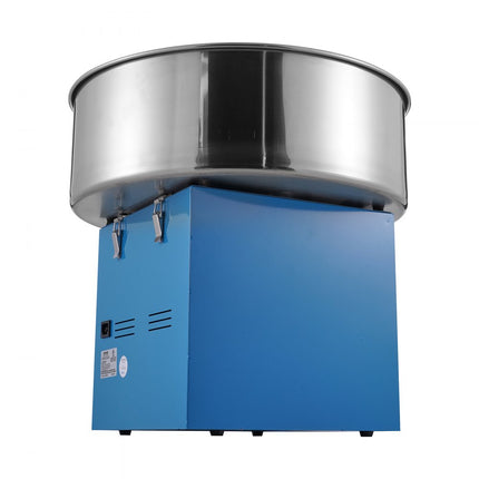 VEVOR elektrische suikerspinmachine, 1000 W suikerspinmachine, commerciële suikerspinmachine met roestvrijstalen kom, suikerschep en lade, voor kinderverjaardagen, familiebijeenkomsten, blauw