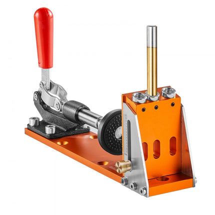 VEVOR Pocket Hole Jig Kit Three Pocket Hole met Wrench & Square Drive Bits, deuvelhulp boormal voor het boren van pocketgaten en schuine gaten, boorhulp voor houtbewerking Alu.