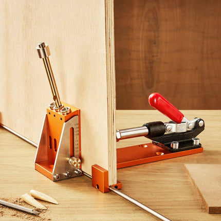 VEVOR VEVOR Pocket Hole Jig Kit Three Pocket Hole met Wrench & Square Drive Bits deuvelhulpboomal voor het boren van pocketgaten en schuine gaten
