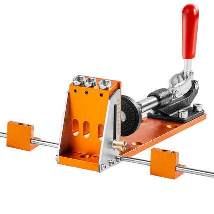 VEVOR VEVOR Pocket Hole Jig Kit Three Pocket Hole met Wrench & Square Drive Bits deuvelhulpboomal voor het boren van pocketgaten en schuine gaten