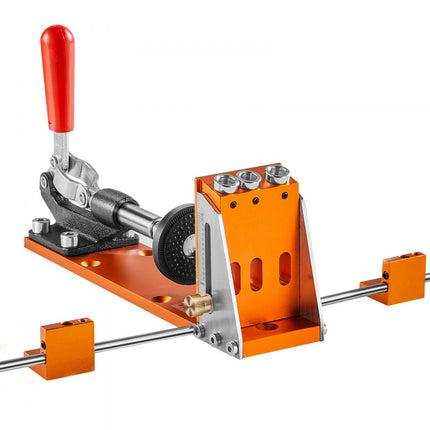 VEVOR VEVOR Pocket Hole Jig Kit Three Pocket Hole met Wrench & Square Drive Bits deuvelhulpboomal voor het boren van pocketgaten en schuine gaten