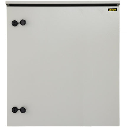 VEVOR schakelkast 60x60x20cm NEMA 4 buitenbehuizing IP65 water- en stofdicht koudgewalst koolstofstaal scharnierende schakelkast voor buiten en binnen gebruik met regenkap