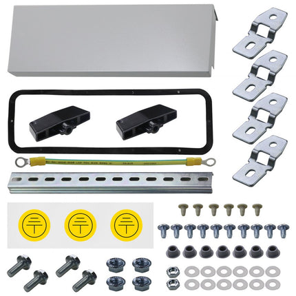 VEVOR elektrische behuizing, 70 x 50 x 20 cm, NEMA 4 buitenbehuizing, IP65 water- en stofdicht, koudgewalst koolstofstalen aansluitdoos met scharnieren voor gebruik binnen en buiten