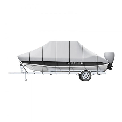 VEVOR T-Top boothoes, 609-670cm waterdichte trailerbare T-Top boothoes, 600D Marine Grade PU Oxford, met winddichte gespen, voor boten met middenconsole met T-top dak