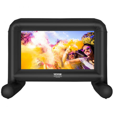 VEVOR opblaasbaar projectieprojectiescherm gemaakt van PVC 85" 1080P, 4K, 3D, HDR buiten draagbaar projectorscherm filmscherm 16:9 voor thuisbioscoop, tuin, camping, vrijetijdsevenementen enz.