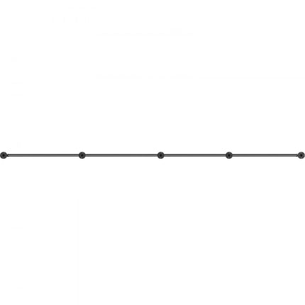 VEVOR Balustrade Trap Pijp Trapleuning 3,96 M Leuningen Trappen Binnen 200 Kg Laadvermogen Outdoor Indoor Universele Trapleuning van Koolstofstaal