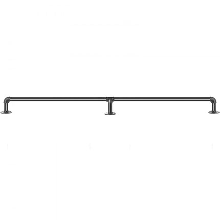 VEVOR Balustrade Trap Pijp Trapleuning 1,52 m Leuningen Trappen Binnen Zwart Outdoor Indoor Universele Trapleuning van Koolstofstaal Matte Afwerking