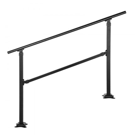 VEVOR Trapleuning Geschikt voor 1-3 Treden Overgangs Smeedijzeren Trapleuning Verstelbare Balustrade Trapleuning Trapleuning Steun voor Betonnen Treden