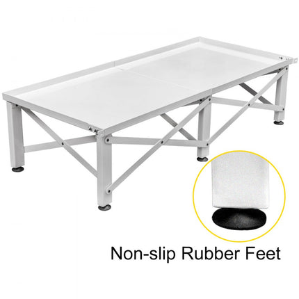 VEVOR Wasmachinestandaard Multifunctionele 48,8 x 21,6 x 11,8 Inch Wasmachinehouder in Ijzer Laadvermogen 150 kg Wasmachineverhoger Platform Frame Voor