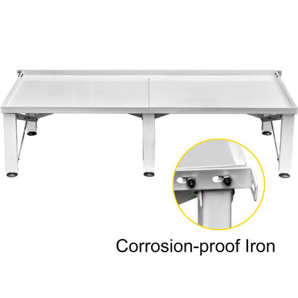 VEVOR Wasmachinestandaard Multifunctionele 48,8 x 21,6 x 11,8 Inch Wasmachinehouder in Ijzer Laadvermogen 150 kg Wasmachineverhoger Platform Frame Voor
