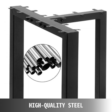 VEVOR Tafelpoot Tafelpoten Metalen tafelpoten Eettafelpoten 40cm Hoogte T-vorm Bureaupoten Set van 2 Rustiek