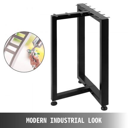 VEVOR Tafelpoot Tafelpoten Metalen tafelpoten Eettafelpoten 40cm Hoogte T-vorm Bureaupoten Set van 2 Rustiek