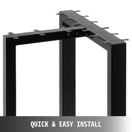 VEVOR Tafelpoot Tafelpoten Metalen tafelpoten Eettafelpoten 40cm Hoogte T-vorm Bureaupoten Set van 2 Rustiek