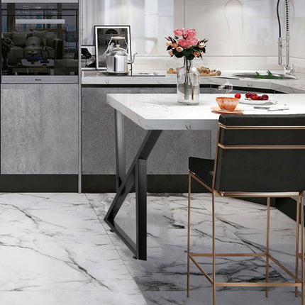 VEVOR Tafelpoot Tafelpoten Metalen Tafelpoten Eettafelpoten 28H x 20B Bureau Benen Set van 2 Zwart