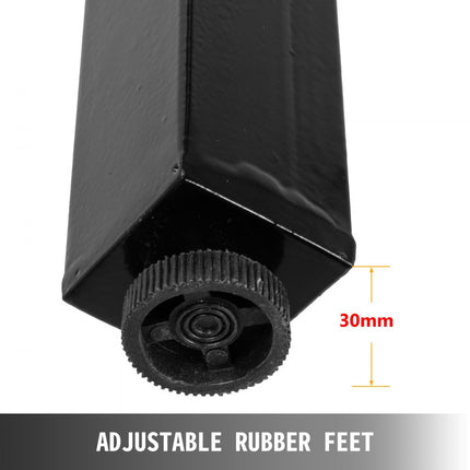 VEVOR Tagelpoten Tafelpoot Metalen tafelpoten Eettafelpoten 72cm hoog Trapeziumvormige bureaupoten 2st