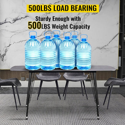 VEVOR metalen haarspeld tafelpoten 28" bureaupoten set van 4 zware bankpoten 3 bar meubelpoten smeedijzeren salontafelpoten meubelpoten voor eettafels met rubberen vloerbeschermers