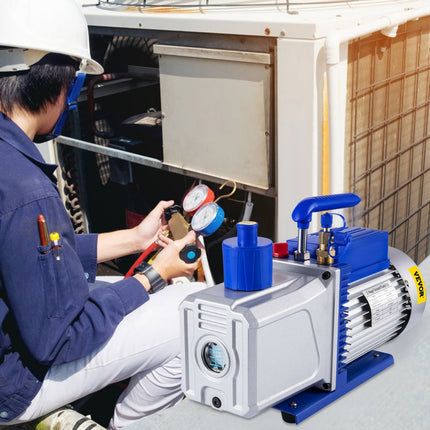 VEVOR Vacuümpomp Vacuumpomp Airco 10CFM 2 fasen 1HP Koelmiddel Vacuümpomp Koelgereedschap Airconditioning Nieuw
