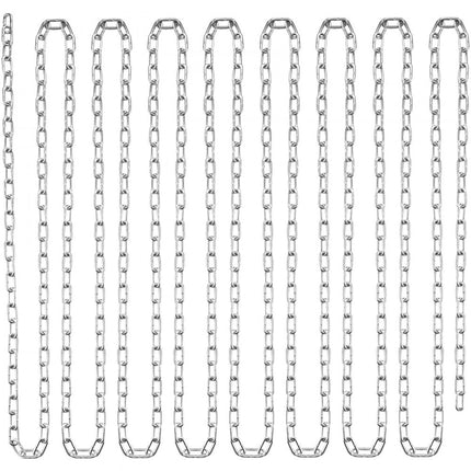 VEVOR stalen ketting koolstofstalen schakelketting barrièreketting 3 mm x 30,48 m