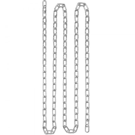 VEVOR stalen ketting koolstofstalen schakelketting barrièreketting 5,1 mm x 76,2 m