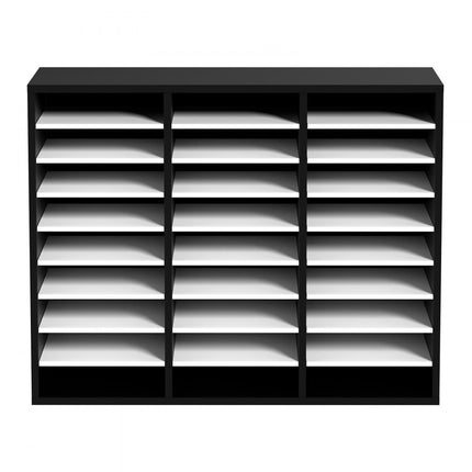 VEVOR brievenbak documentenbak 27 vakken ordnermap verstelbaar zwart