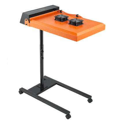 VEVOR sneldroger 6000W 485x540mm infrarood IR-flitsdroger temperatuurregeling zeefdrukdroger met sensor in hoogte verstelbare dubbele ventilatorkoeling voor T-shirts