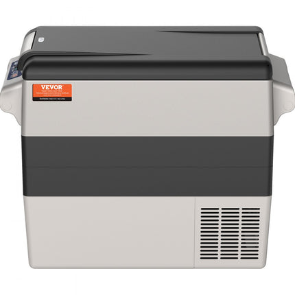 VEVOR 12V autokoelkast autokoelbox, draagbare 52L dubbele zone vriezer en handvat, instelbaar bereik -20 ~ 10 ℃, compressor koeler vrachtwagen boot buiten kamperen