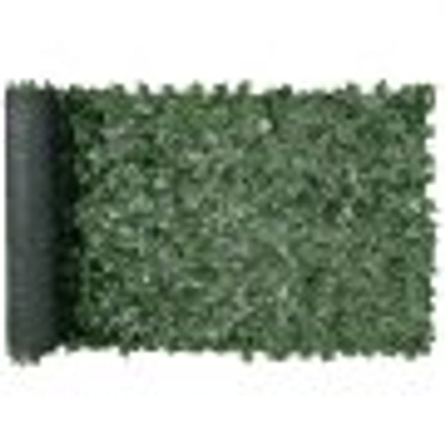 VEVOR kunsthaag 249 x 99 cm klimopblad privacyscherm zijde stof bladeren PE drager kunststof frame materiaal privacyscherm met bladeren plantenmuur hek ideaal voor tuin terras balkon