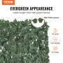 VEVOR klimop privacyhek 1500 x 2490 mm plantenmuur groene klimop hek met versterkte verbinding kunsthagen met wijnbladeren als decoratie voor tuin, erf en terras