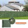 VEVOR klimop privacyhek 1500 x 2490 mm plantenmuur groene klimop hek met versterkte verbinding kunsthagen met wijnbladeren als decoratie voor tuin, erf en terras