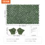 VEVOR klimop privacyhek 1500 x 2490 mm plantenmuur groene klimop hek met versterkte verbinding kunsthagen met wijnbladeren als decoratie voor tuin, erf en terras