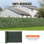 VEVOR Klimop Privacyhek 1500 x 4010 mm Privacyscherm Klimophek met gaasrug en versterkte verbinding Kunsthagen met wijnbladeren als decoratie voor tuin, tuin, balkon