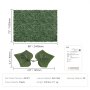 VEVOR Klimop-privacyscherm 2440 x 1830 mm Kunstmatig privacyscherm Klimopscherm met versterkte verbinding Kunsthagen met wijnbladeren als decoratie voor tuin, tuin, balkon of terras