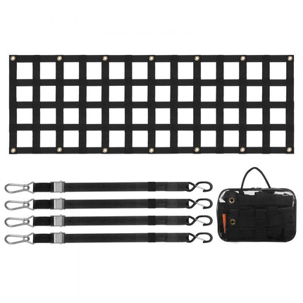 VEVOR achterklepnet achterklep achterklepnet bagagenet pick-up 1525x470mm 272kg