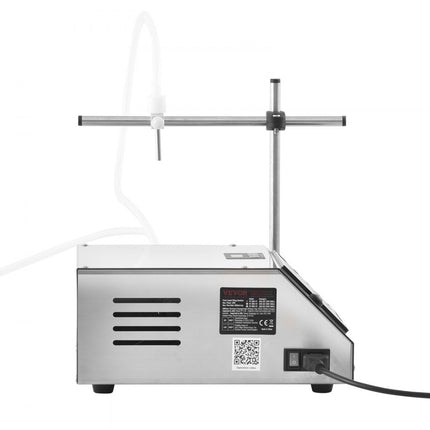 VEVOR vloeistofvulmachine, vulcapaciteit 5-650 ml, automatische flessenvulmachine, vulmachine, peristaltische pomp, digitale bediening voor melk, water, wijn, dranken, sojasaus (enkele D