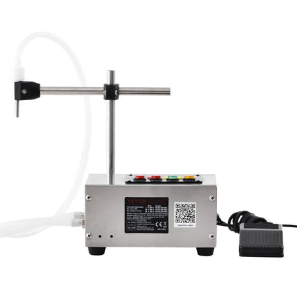 VEVOR vloeistofvulmachine, vulcapaciteit 10-4000 ml, automatische flessenvulmachine, vulmachine, digitale bediening voor melk, water, wijn, dranken, sojasaus, azijn, alcohol (enkele D