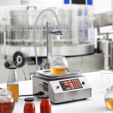 VEVOR vloeistofvulmachine, 30-15000 g weegcapaciteit, automatische flessenvulmachine, bottelmachine, digitale bediening voor melk, water, olie, wijn, dranken, wasmiddelen, shampoo (enkel