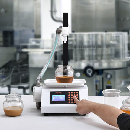 VEVOR vulmachine 2L/min Vloeistofvulmachine 50-5000g Flessenvulmachine 315 x 260 x 175mm Pastavulmachine 120W Pomp Automatische vulmachine Ideaal voor wijnmelk enz.