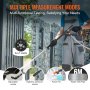 VEVOR accu-hogedrukreiniger, borstelloze waterdrukreiniger, spuitpistool, hogedrukreinigerpistool (21 V, 50 bar, voor mobiel reinigen en bewateren, 3,5 l/min, inclusief accessoires, 0°~40° mondstuk)