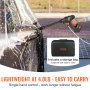 VEVOR accu-hogedrukreiniger, draadloze waterdrukreiniger, spuitpistool, hogedrukreinigerpistool (250W 21V, 50bar, voor mobiele reiniging en irrigatie, 4L/min, incl. accessoires, oplader)